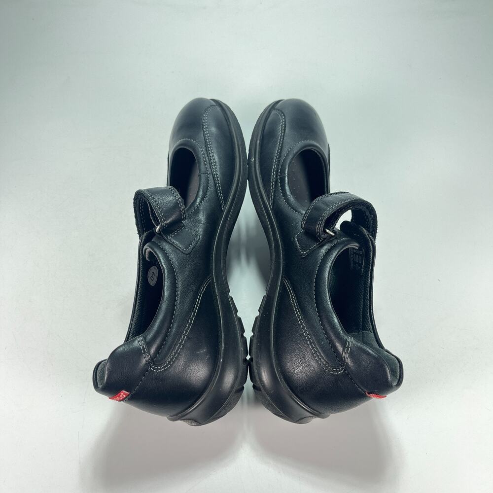 ECCO Dash Mary Jane Black Leather Comfort Flats Shoes Women's Size US 8.5 EU 39 - Picture 7 of 11